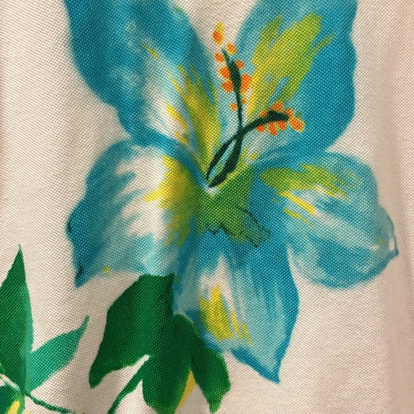 Chaps. Polo shirt. Tropical white. Medium - Picture 2 of 4